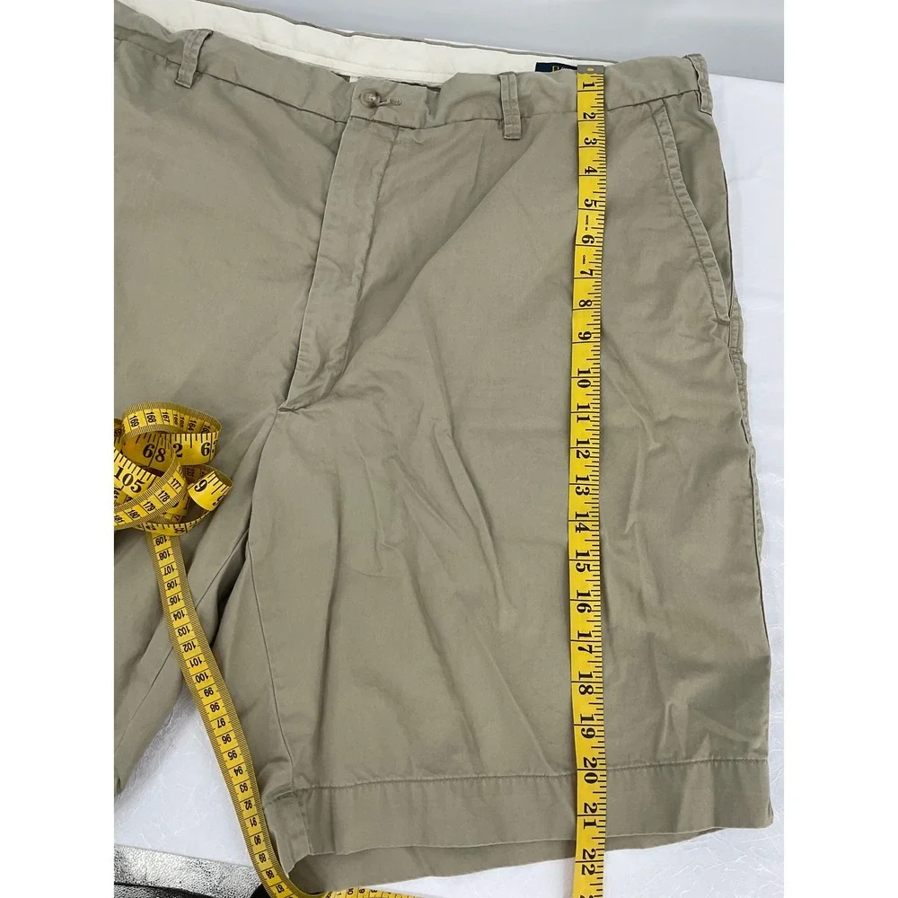 Polo Ralph Lauren Khaki Shorts‎ Flat Front Casual Classic Fit Size 44 #1261